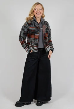 Zipped Sweater Vest in Charcoal